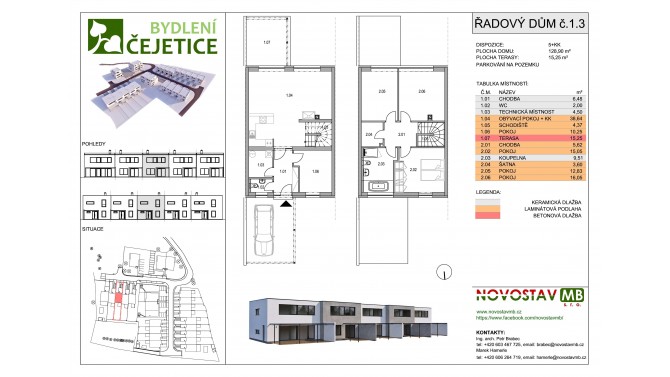 Řadový dům č.1.3 - 5+kk