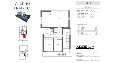 4+KK, 96,71 m2 + 9,59 m2 terasa